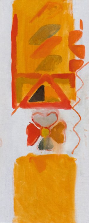 Folk embroidery motif painting series, 2019