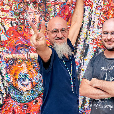 Oleg Kulik, Mikhail Sidlin. Discussion about contemporary art